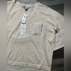 NWT Tommy‎ Bahama Serena Sequin Pocket- Wool & Cashmere Sweater- Medium